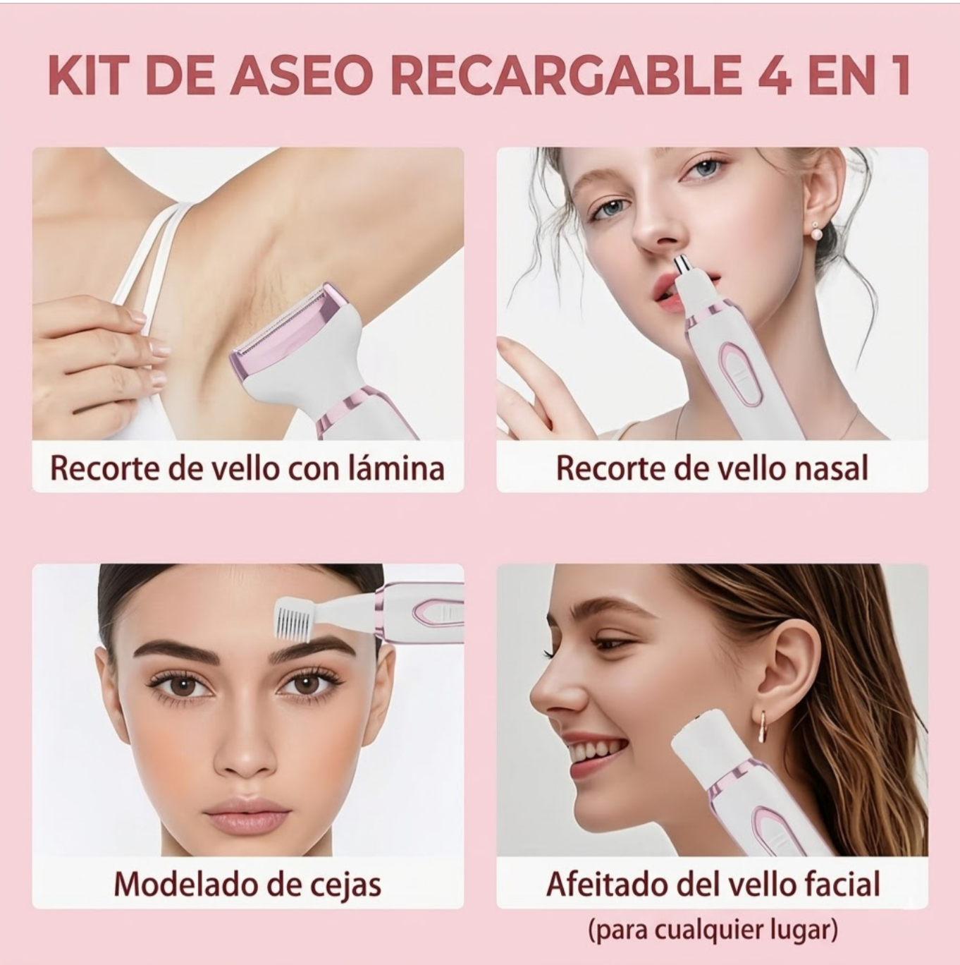 DEPILADORA FEMENINA 4 EN 1