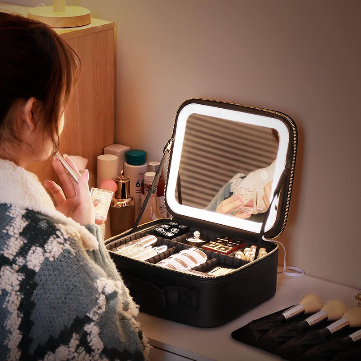COSMETIQUERA CON LUZ LED – ILUMINACIÓN PROFESIONAL DONDE SEA 💡