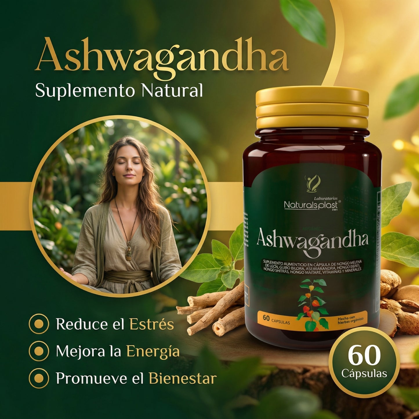 ASHWAGANDHA - SUPLEMENTO ALIMENTICIO
