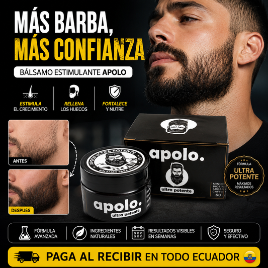 APOLO ULTRA POTENTE | BÁLSAMO ESTIMULANTE PARA BARBA 80ml