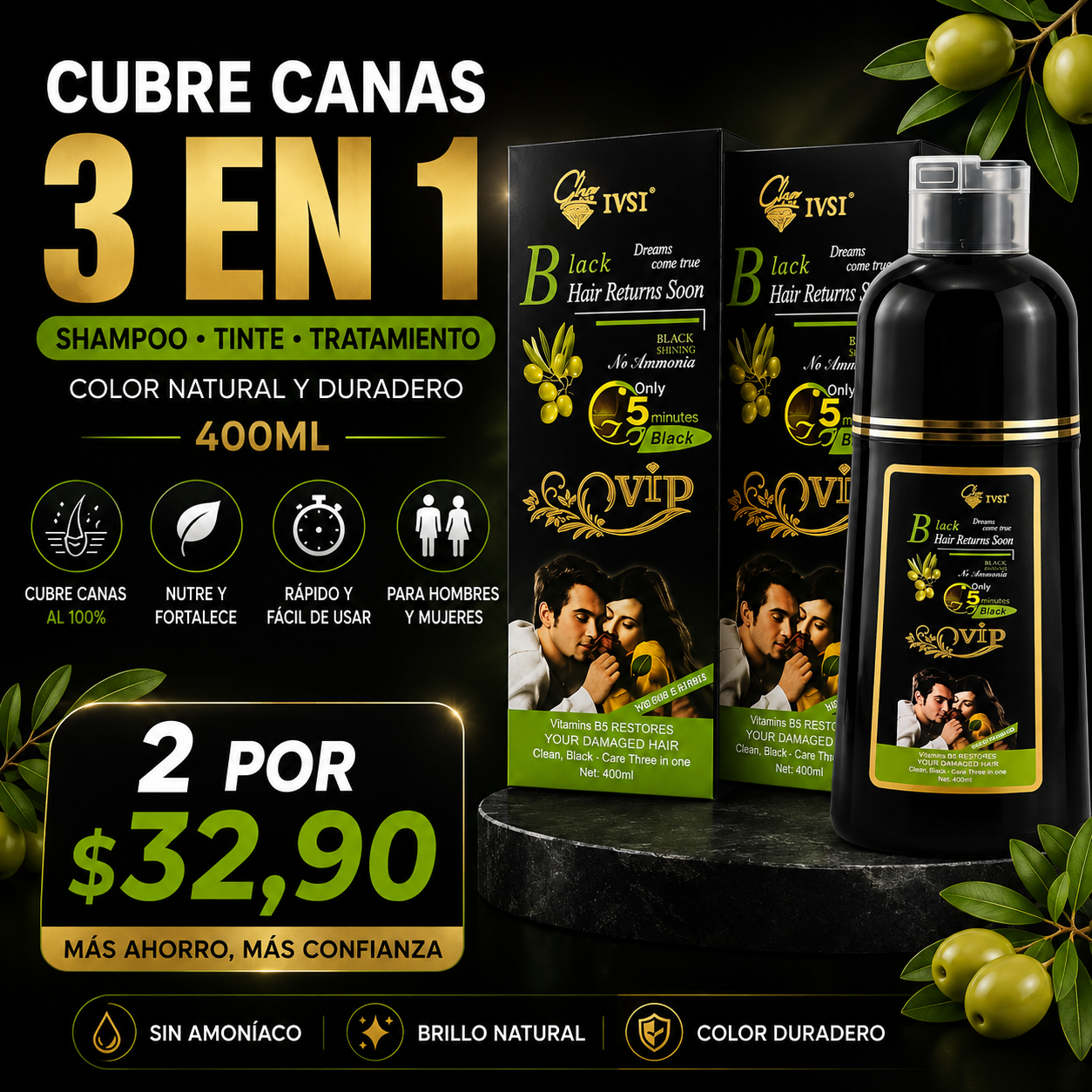 CUBRE CANAS 3 EN 1 de 400ML