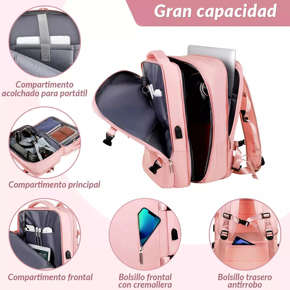 MOCHILA MULTIFUNCIONAL CON PUERTO USB