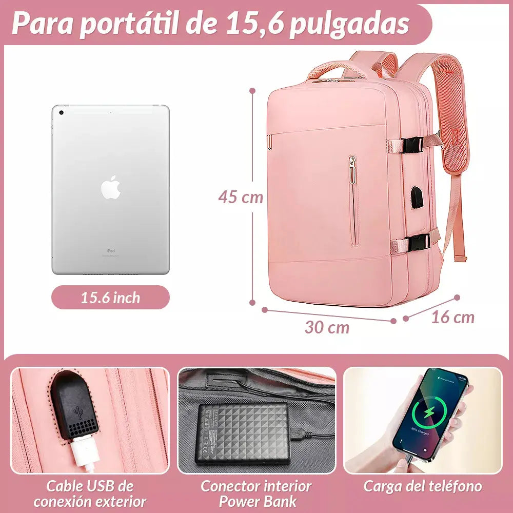 MOCHILA MULTIFUNCIONAL CON PUERTO USB