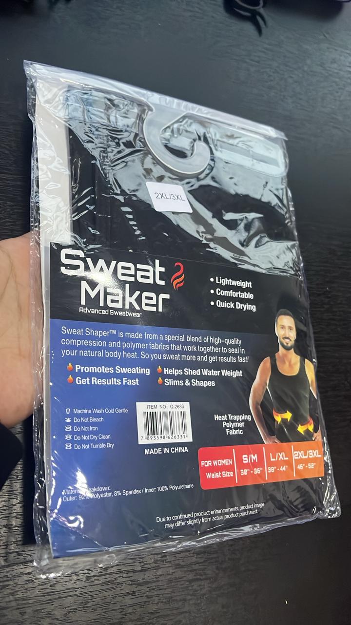 CHALECO REDUCTOR TIPO SAUNA PARA HOMBRE